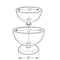 Azar Displays Two-Tier 10" & 12" Bowl Counter Display 720204 - alternate 3